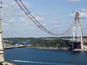Yavuz Sultan Selim Köprüsü'nde çalışmalar hız kesmiyor