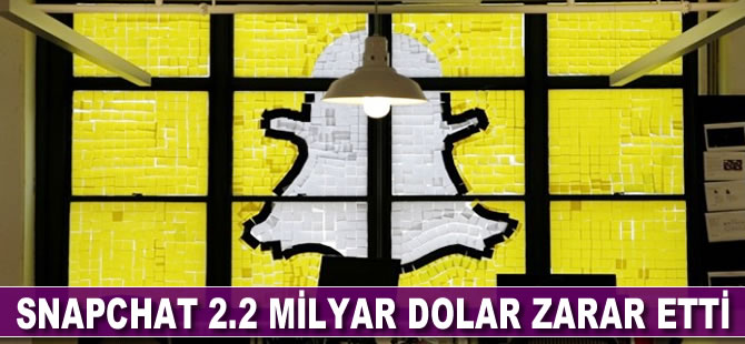 Snapchat 2.2 milyar dolar zarar etti