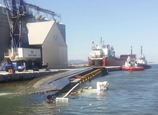 M/V ALI AGA isimli genel kargo gemisi, Bandırma Limanı'nda battı