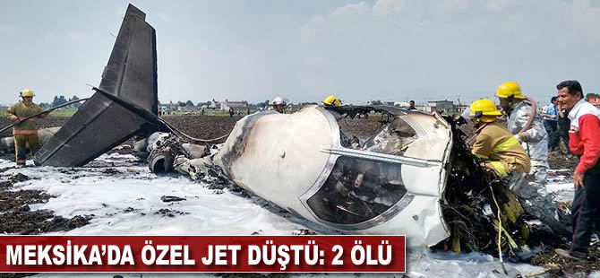 Meksika'da özel jet düştü: 2 ölü