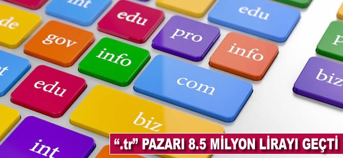 '.tr' pazarı 8,5 milyon lirayı geçti