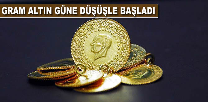 Gram altın güne düşüşle başladı