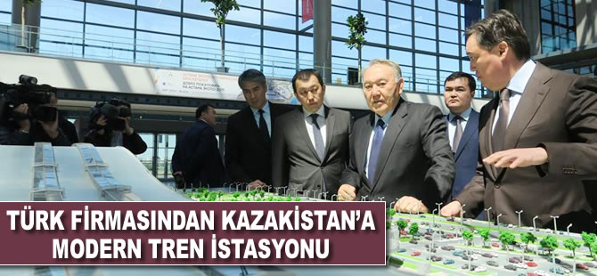 Türk firmasından Kazakistan'a modern tren istasyonu