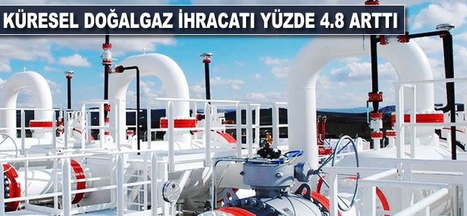 Küresel doğalgaz ihracatı yüzde 4.8 arttı