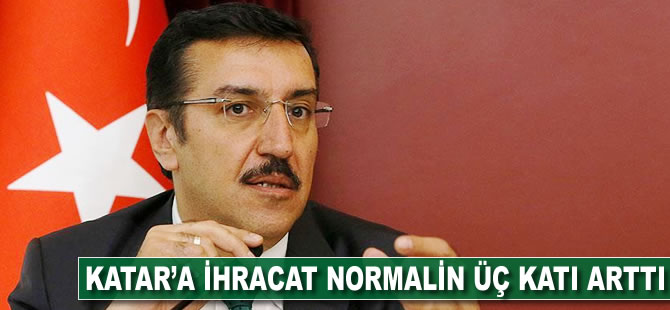 Katar'a ihracat normalin üç katı arttı