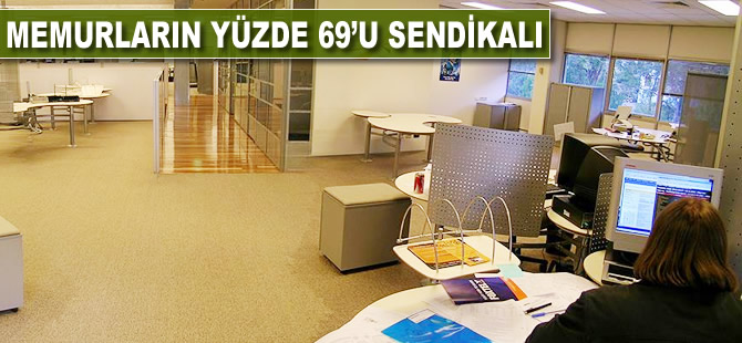 Memurların yüzde 69'u sendikalı