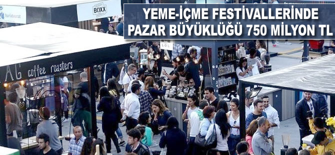 Yeme-içme festivallerinde pazar büyüklüğü 750 milyon TL