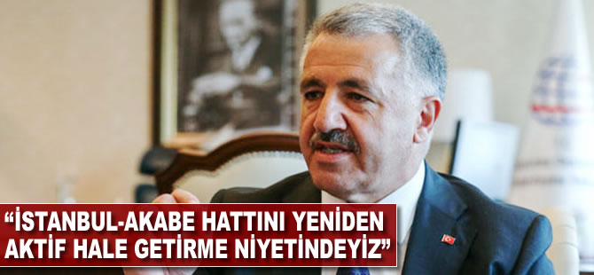 "İstanbul-Akabe hattını yeniden aktif hale getirme niyetindeyiz"