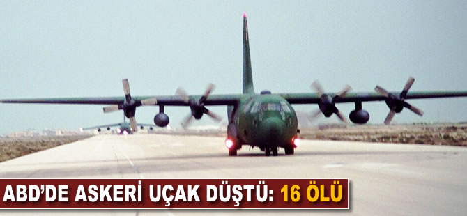 ABD'de askeri uçak düştü