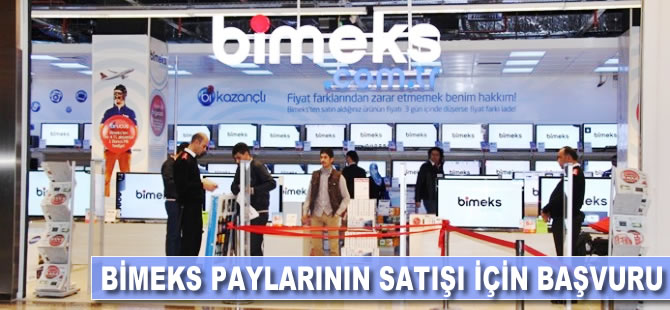 Bimeks paylarının satışı için başvuru