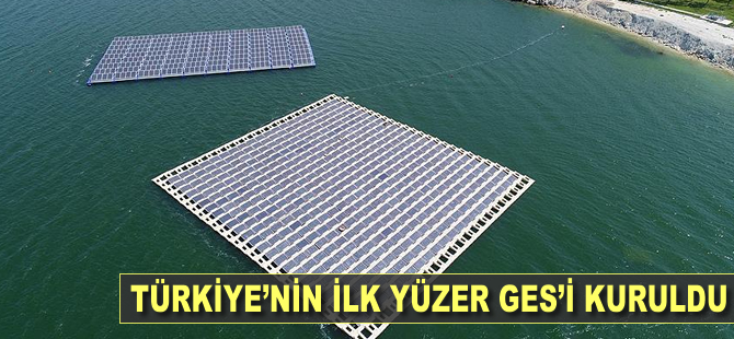 İBB, Türkiye'nin ilk yüzer güneş enerji santralini kurdu