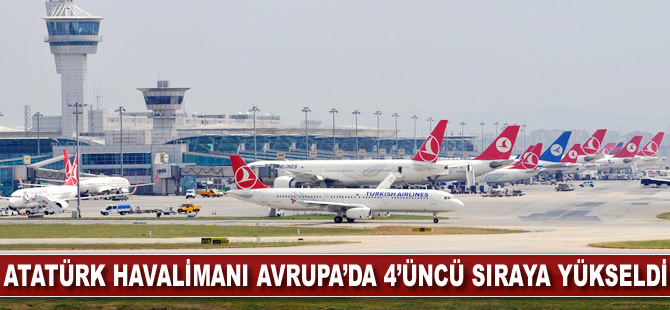 Atatürk Havalimanı Avrupa'da 4'üncü sıraya yükseldi