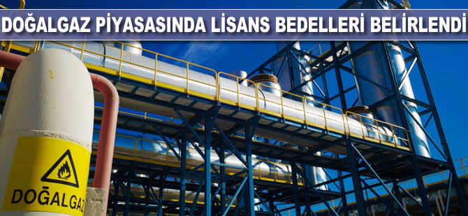 Doğalgaz piyasasında lisans bedelleri belirlendi