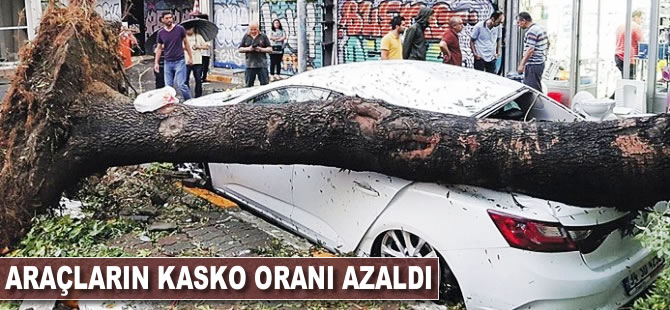 Araçların kasko oranı azaldı