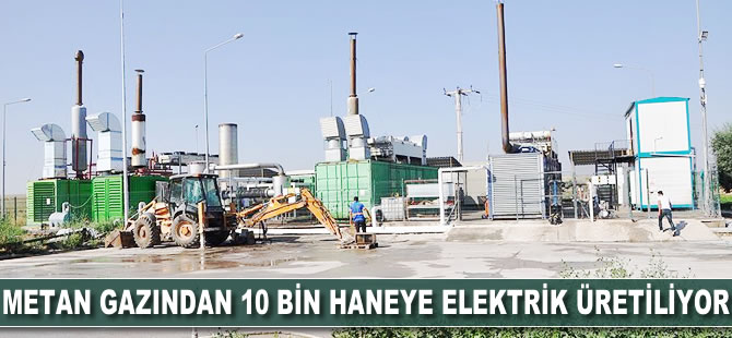 Metan gazından 10 bin haneye elektrik üretiliyor