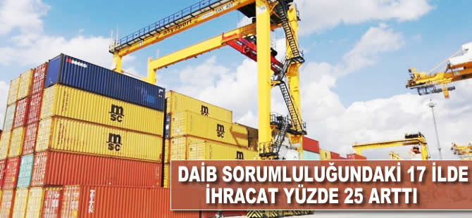DAİB sorumluluğundaki 17 ilde ihracat yüzde 25 arttı