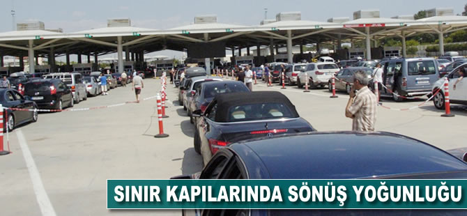 Sınır kapılarında dönüş yoğunluğu
