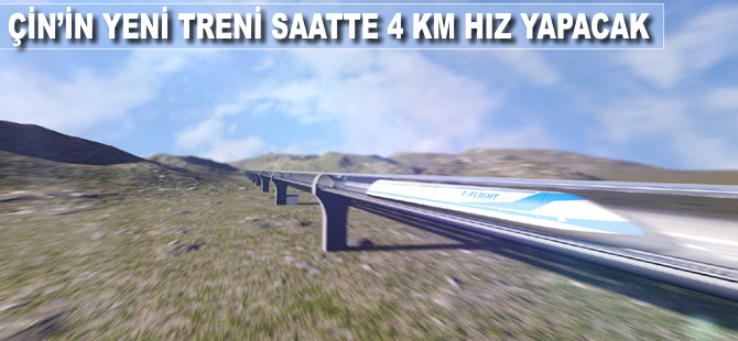 Çin, saatte 4 bin km hız yapacak tren için çalışıyor