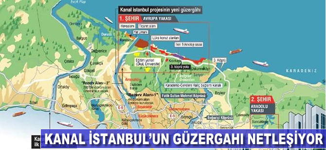 Kanal İstanbul'da güzergah kesinleşiyor