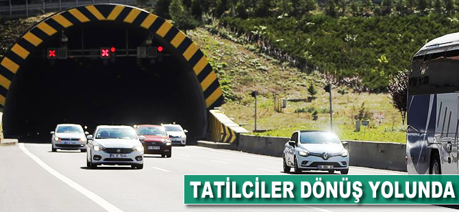 Tatilciler dönüş yolunda