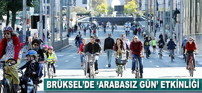 Brüksel'de 'Arabasız Gün' etkinliği