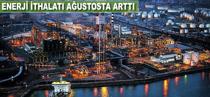 Enerji ithalatı ağustosta arttı