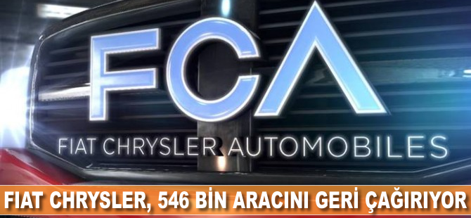 Fiat Chrysler, 646 bin aracını geri çağırıyor