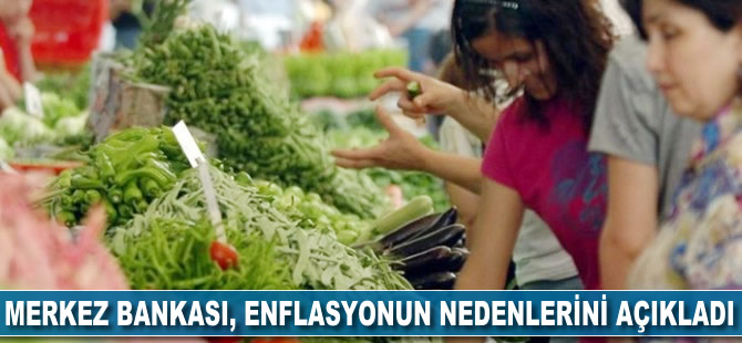 Merkez Bankası, enflasyonun nedenlerini açıkladı