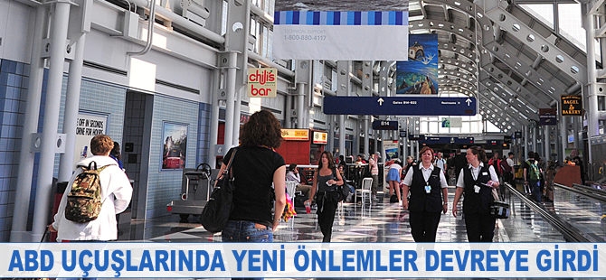 ABD uçuşlarında yeni önlemler devreye girdi