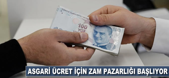 Asgari ücret için zam pazarlığı başlıyor