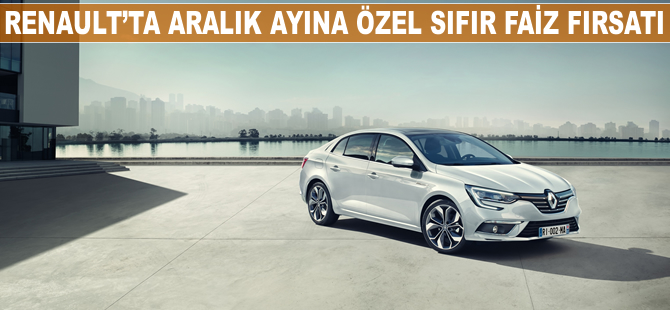 Renault’da Aralık ayına özel sıfır faiz fırsatı