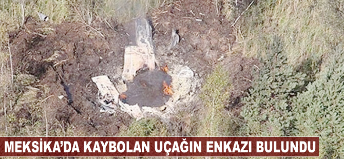 Meksika'da kaybolan uçağı enkazı bulundu