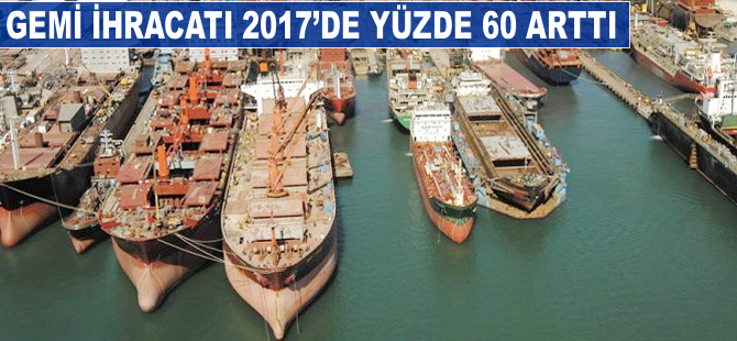 Gemi ihracatında 2017 yüzde 60 artışla kapanıyor