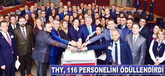 THY, 116 personelini ödüllendirdi