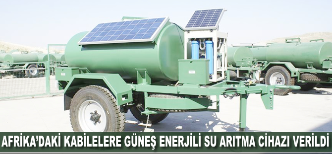 Afrika'daki kabilelere güneş enerjili su arıtma cihazı desteği verildi