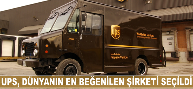 UPS, dünyanın en beğenilen şirketi seçildi