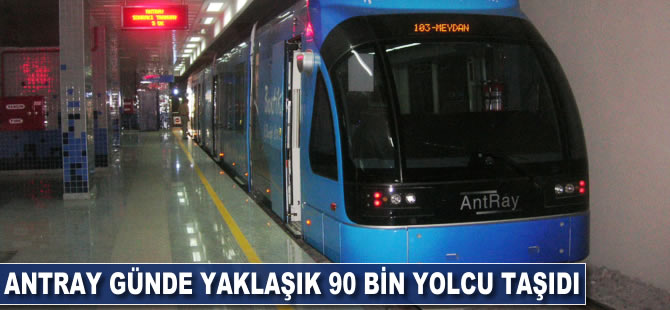 AntRay günde yaklaşık 90 bin kişiyi taşıdı