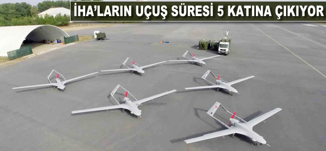 İHA'ların uçuş süreleri 5 katına çıkıyor