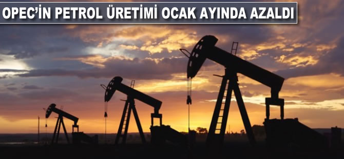 OPEC'in petrol üretimi ocakta azaldı