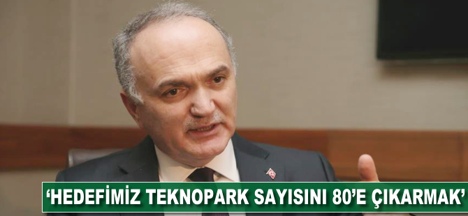Faruk Özlü: Hedefimiz teknopark sayısını 80'e çıkarmak