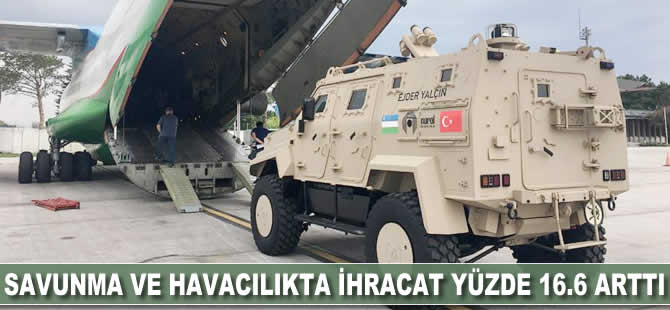 Savunma ve havacılıkta ihracat yüzde 16.6 arttı