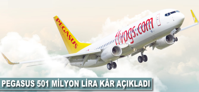Pegasus, 501 milyon lira kâr açıkladı