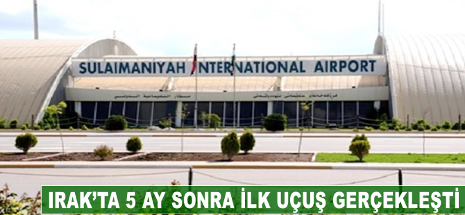 Irak'ta 5 ay sonra ilk uçuş gerçekleşti