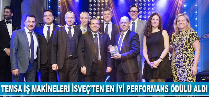 Temsa İş Makinaları İsveç’ten en iyi performans ödülü aldı