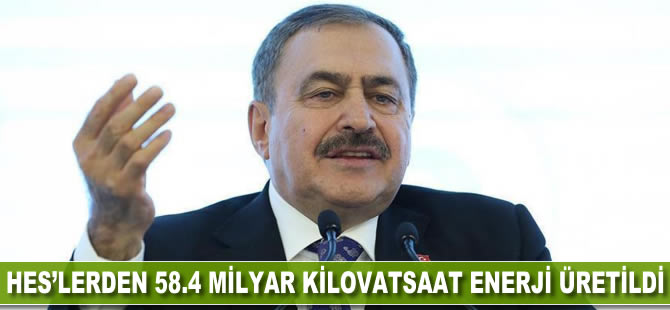 Veysel Eroğlu: Kuraklığa rağmen HES'lerden 58.4 milyar kilovatsaat enerji üretildi