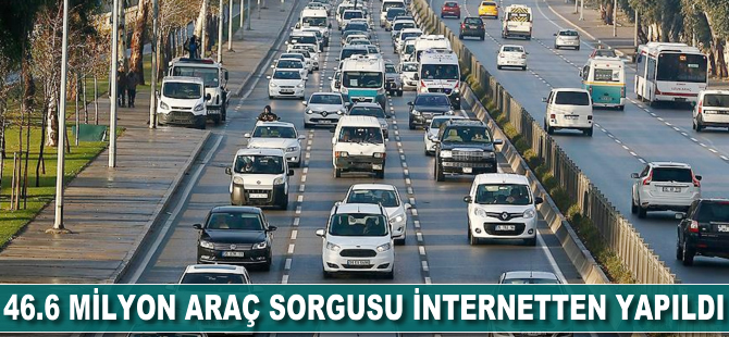 46.6 milyon araç sorgusu internetten yapıldı