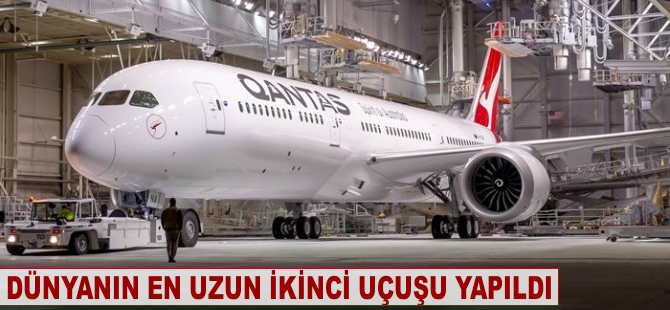 Dünyanın en uzun ikinci uçuşu yapıldı