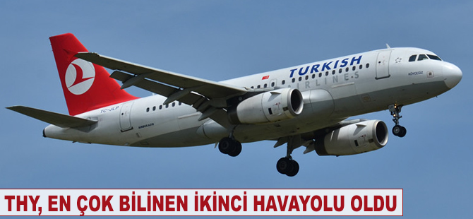 THY, en çok bilinen ikinci havayolu