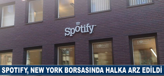 Spotify, New York borsasında halka arz edildi