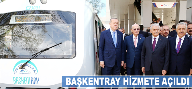 Başkentray hizmete açıldı